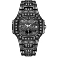 Bling Bling Hiphop Hot Rapper's Full Diamond Jewelry Quartz Watch Men MISS FOX V299